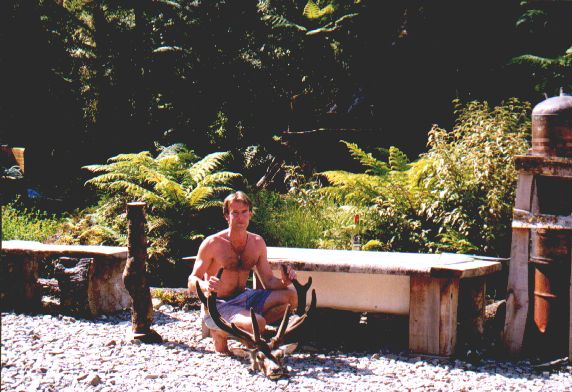 Venison for dinner at Charlie's Place on the Hollyford Valley