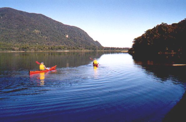 Exploring in Sea Kayaks from Charlie's Place